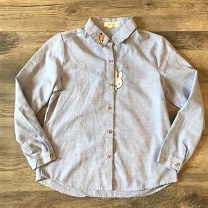 4 for 25 Closet Rabbit Embroidered Button Down